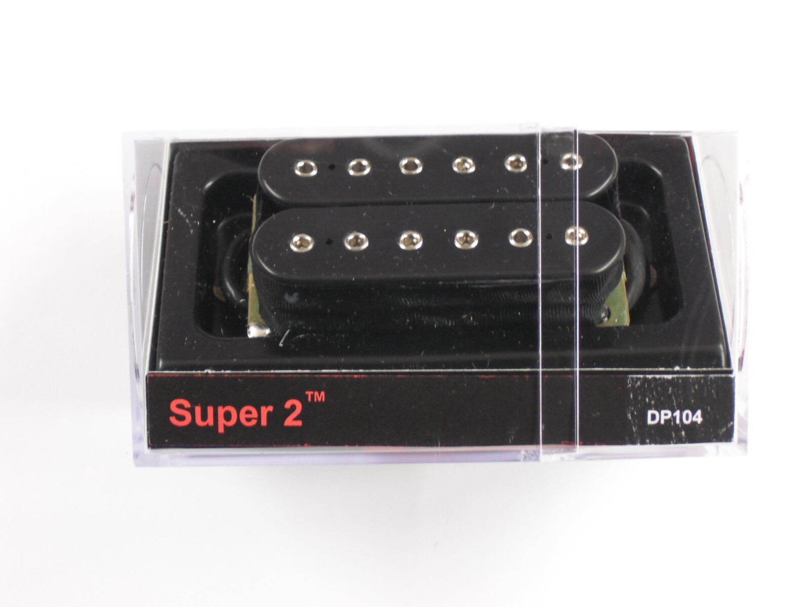 DiMarzio Regular Spaced Super 2 Humbucker Black W/Chrome Poles DP 104
