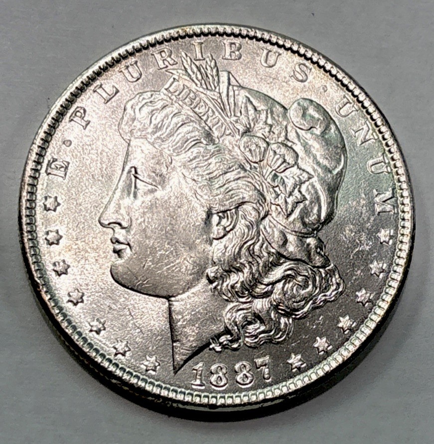 1887 Morgan Silver Dollar (UNC) Uncirculated Condition! ENN Coins
