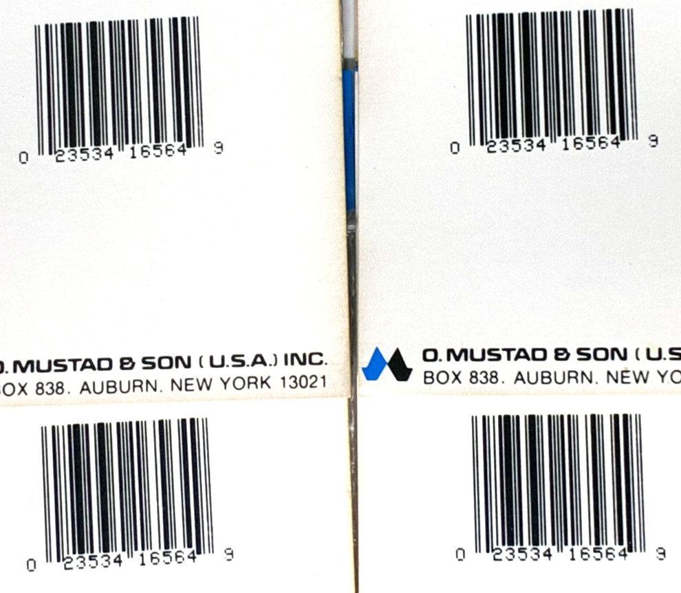4 PACKS Mustad W3369A Weedless Hook Size 6 Bronze 3 Count Package