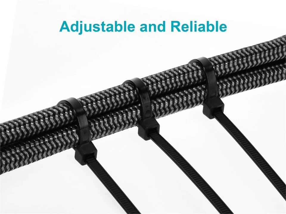 Nylone Cable Tie 8 inches 40 lbs, 100 pcs/pack, Black