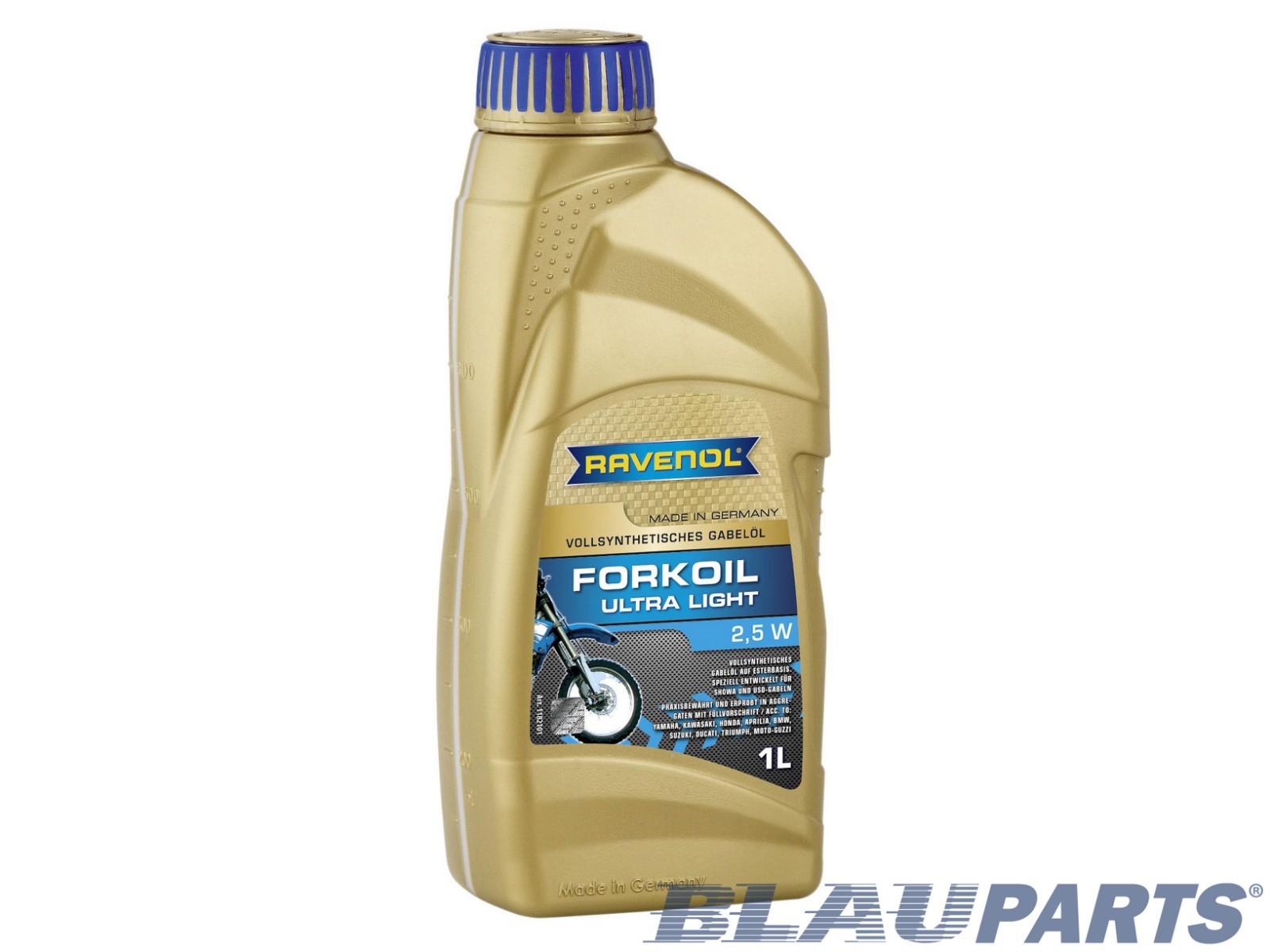 RAVENOL Ultra Light 2.5W Fork Shock Suspension Oil 1L | Fits Showa KYB Ohlins WP