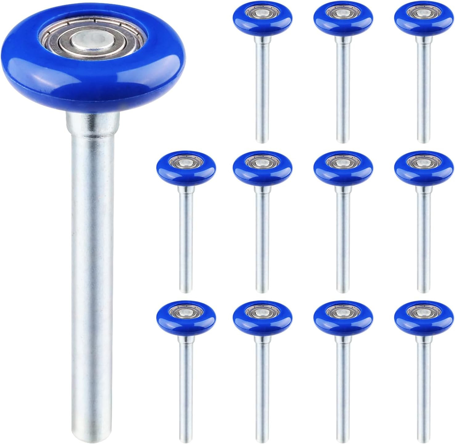 12 Pack 1.8 Inch Nylon Sealed Garage Door Rollers, Quiet/Durable and High Load,