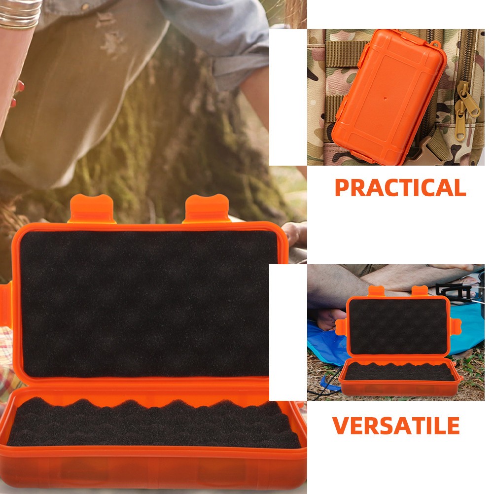 Survival Storage Container Box for Outdoor Device Organizer Tools