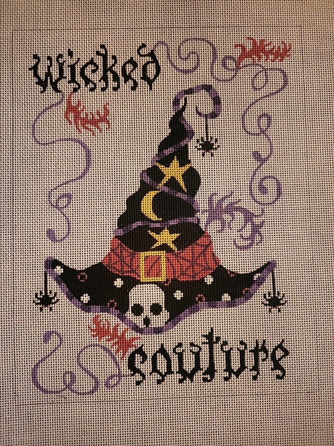Wicked Couture Needlepoint Canvas By Heidi Stanley Designs
