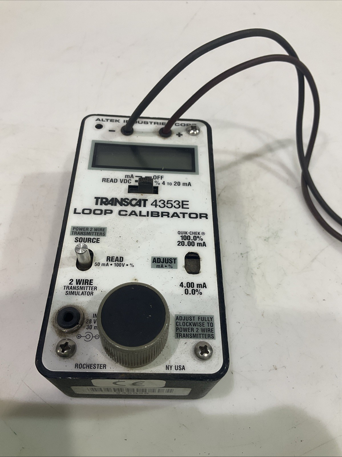 TRANSCAT / ALTEK 4353E LOOP PRECISION PRESSURE CALIBRATOR T2M