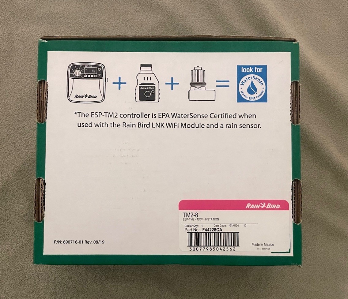 Rain Bird ESP TM2 8 Station Irrigation Controller WiFi Link Ready Working