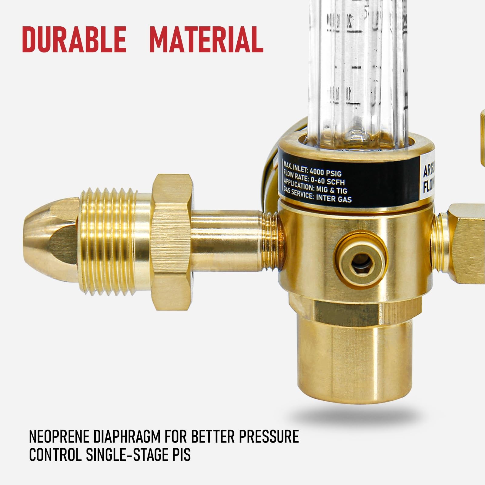 RX WELD Argon Regulator for MIG TIG Weld, CGA580