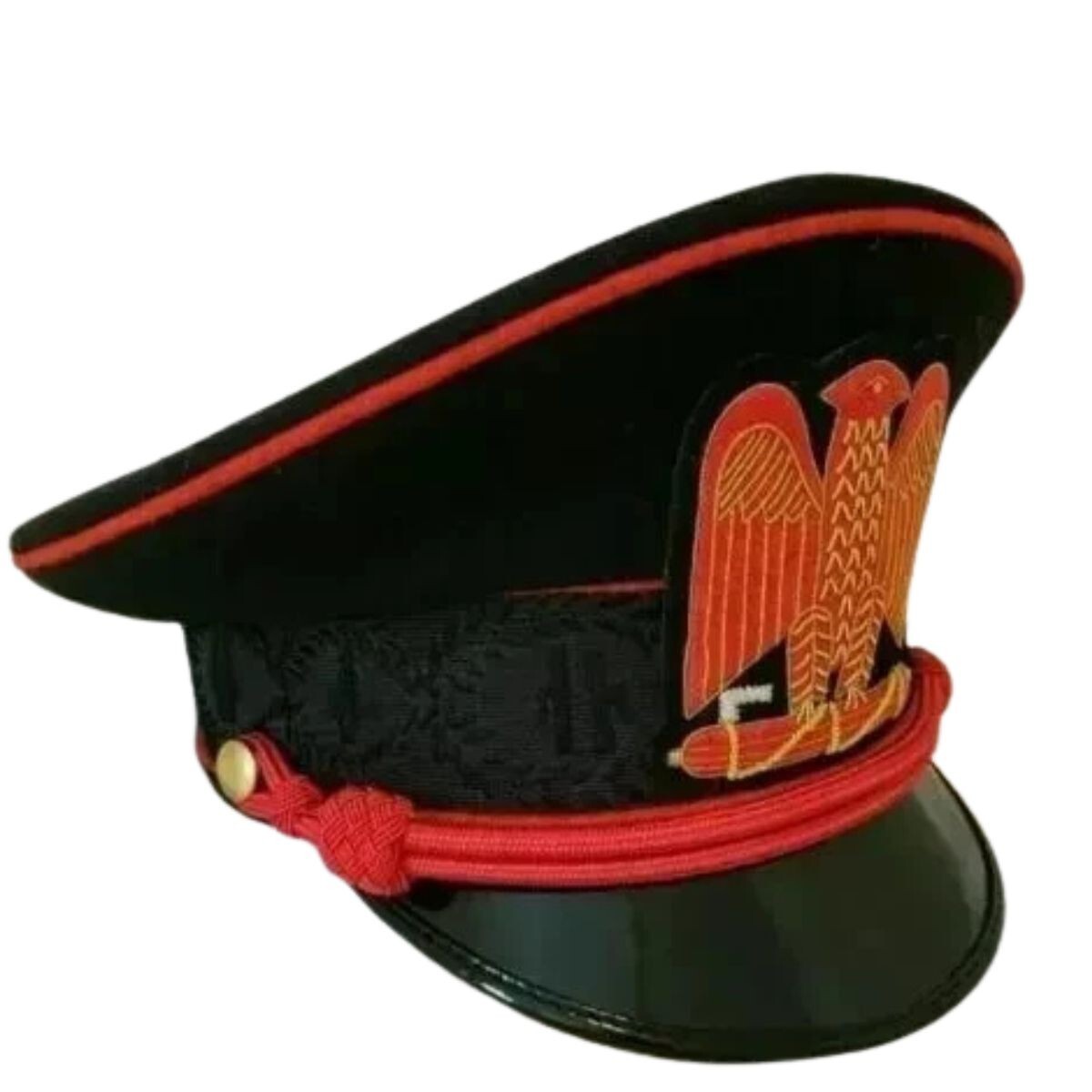 WW2 Italian Fascist General Officer Visor Cap – Duce of Fascism Military Hat