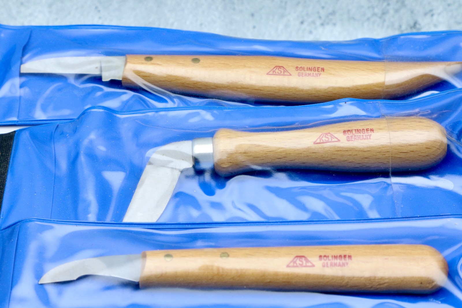 8 KST SOLINGEN GERMANY WOOD CARVING KNIVES