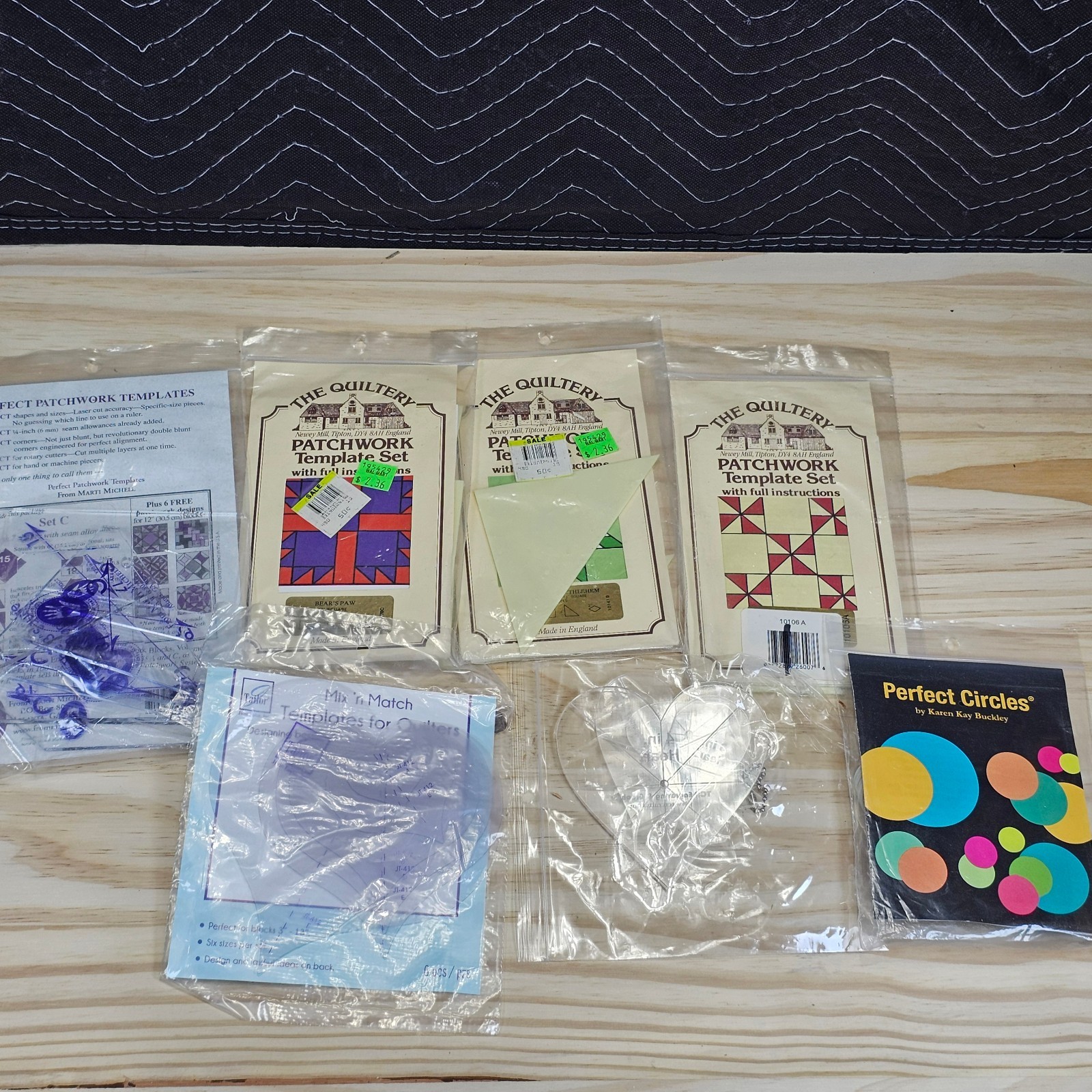 Quilting Patchwork Template Set Lot Marti Michell Karen Kay Buckley Circles