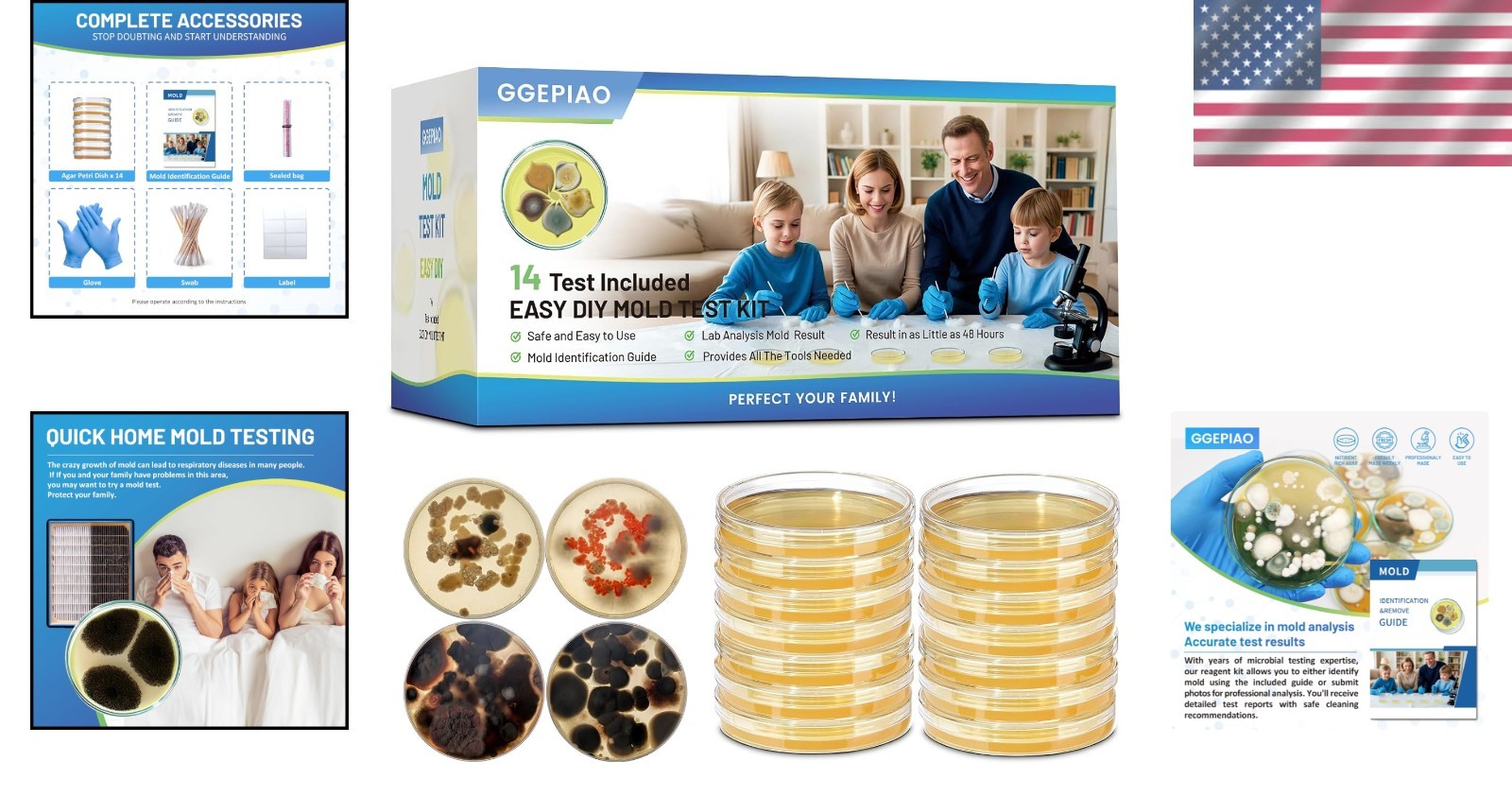 Mold Kit with Comprehensive Guide & Fast Results: Protect Your Home Today