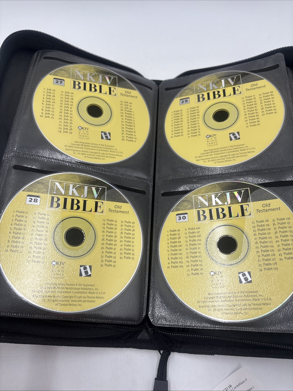 Old & New Testaments NKJV BIBLE Audio CD Hendrickson 2000 COMPLETE Carrying Case