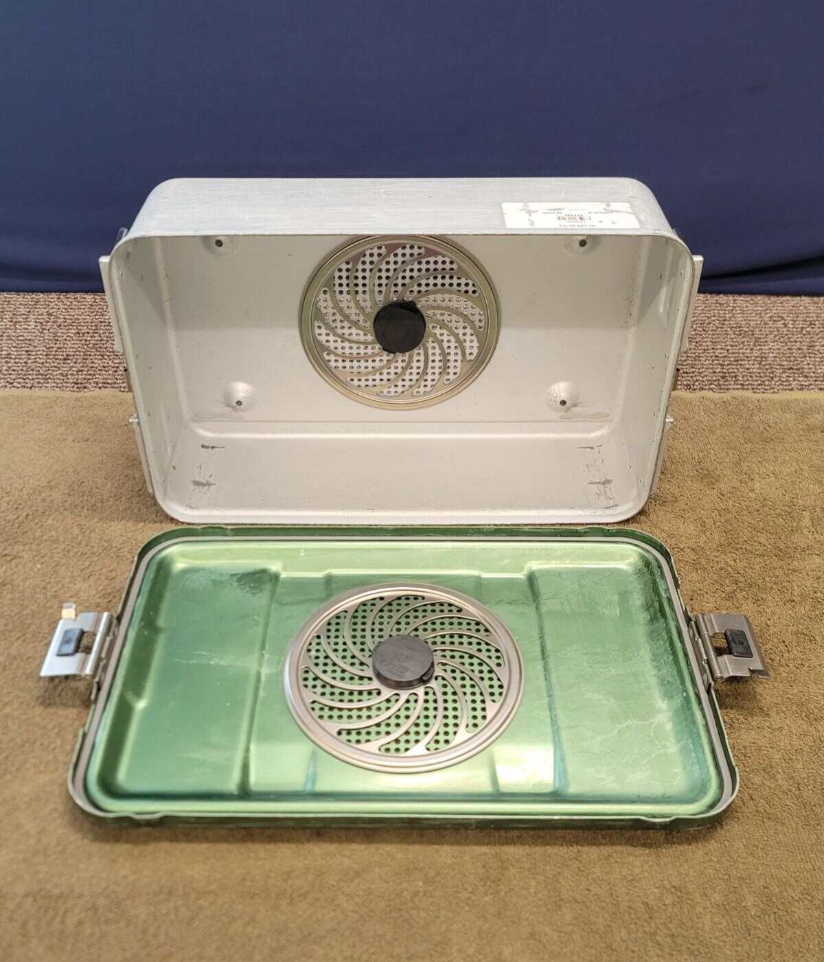Aesculap Sterile Sterilization Container Instrument Case JN742 JK787 Plate Green