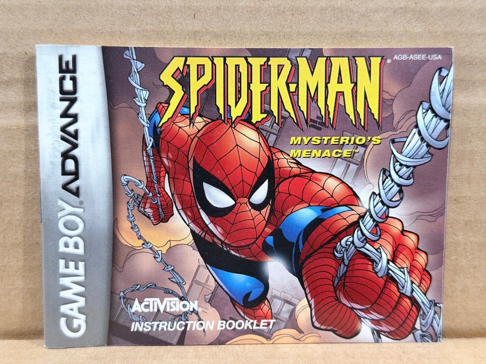 Spider-Man Mysterios Menace Nintendo Game Boy Advance  Game Manual Booklet Only