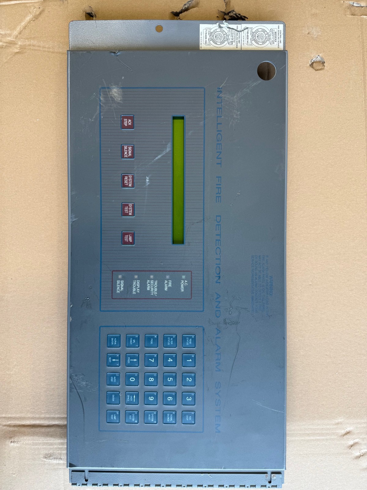 Notifier DIA-1010 AFP-1010 Fire Alarm Panel Display Interface Assembly