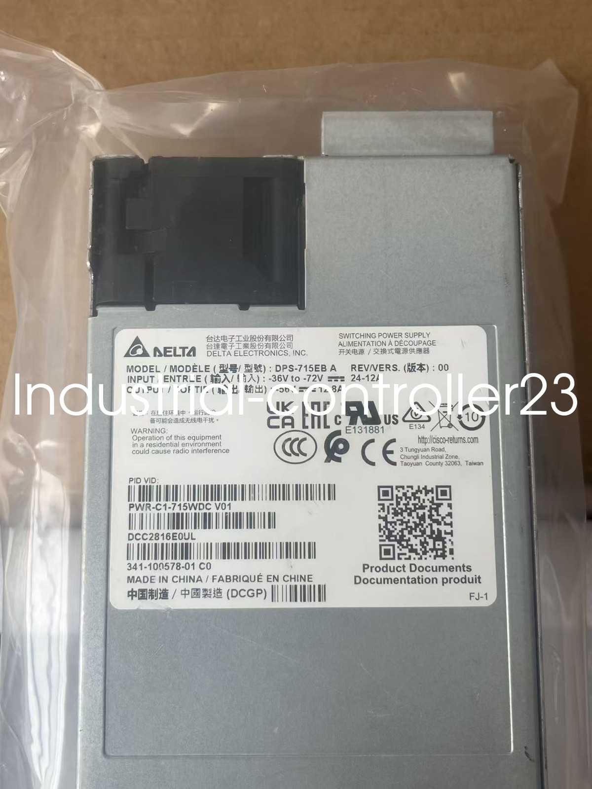 Cisco PWR-C5-125WAC 9200L Series Switch Power Supply Module New Sealed