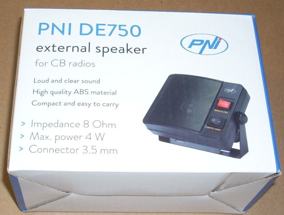 CB RADIO EXTERNAL SPEAKER  - pni de750 8ohm 4w - NEW -