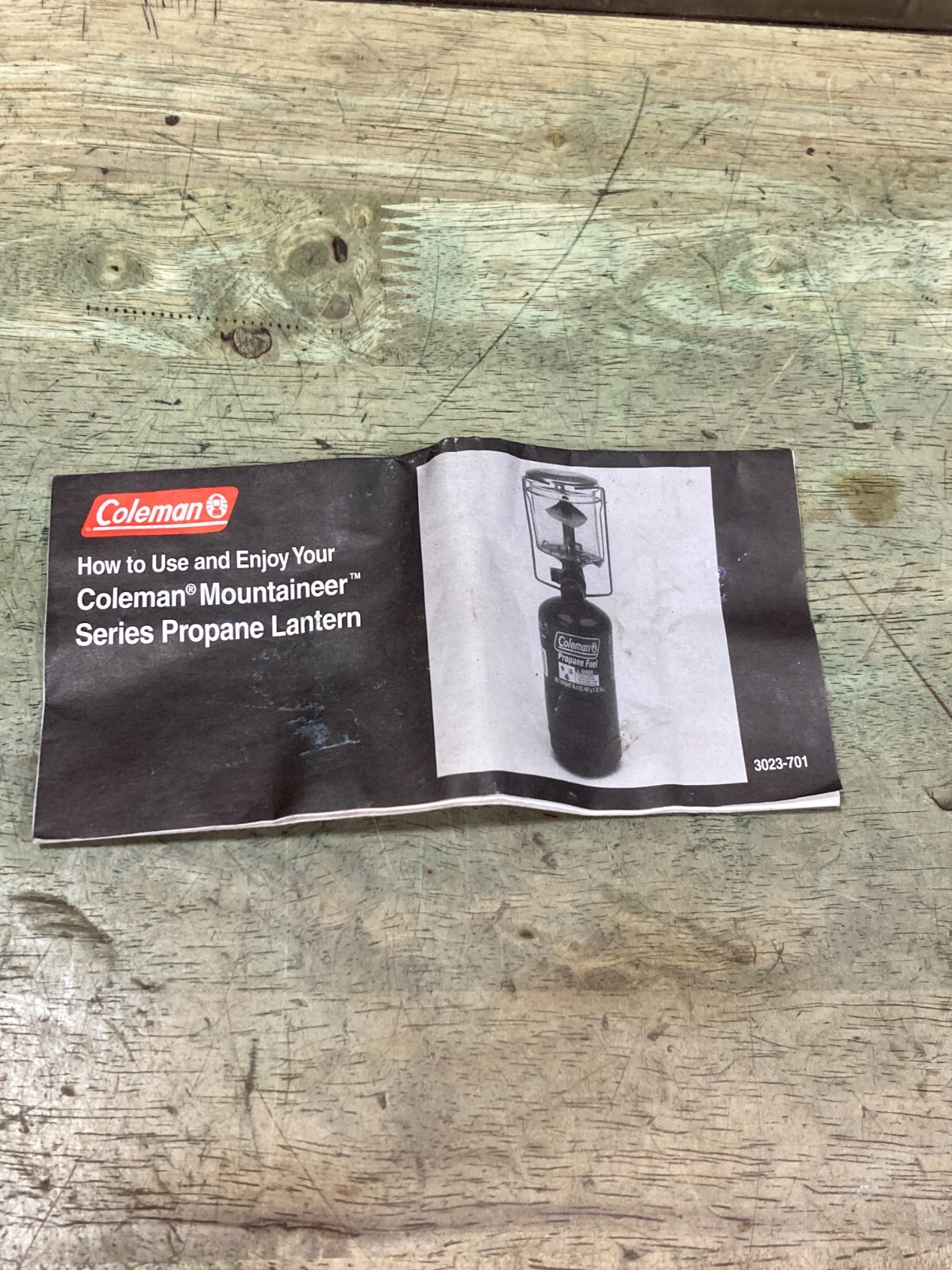 Coleman 3023-701 - Manual - Creased