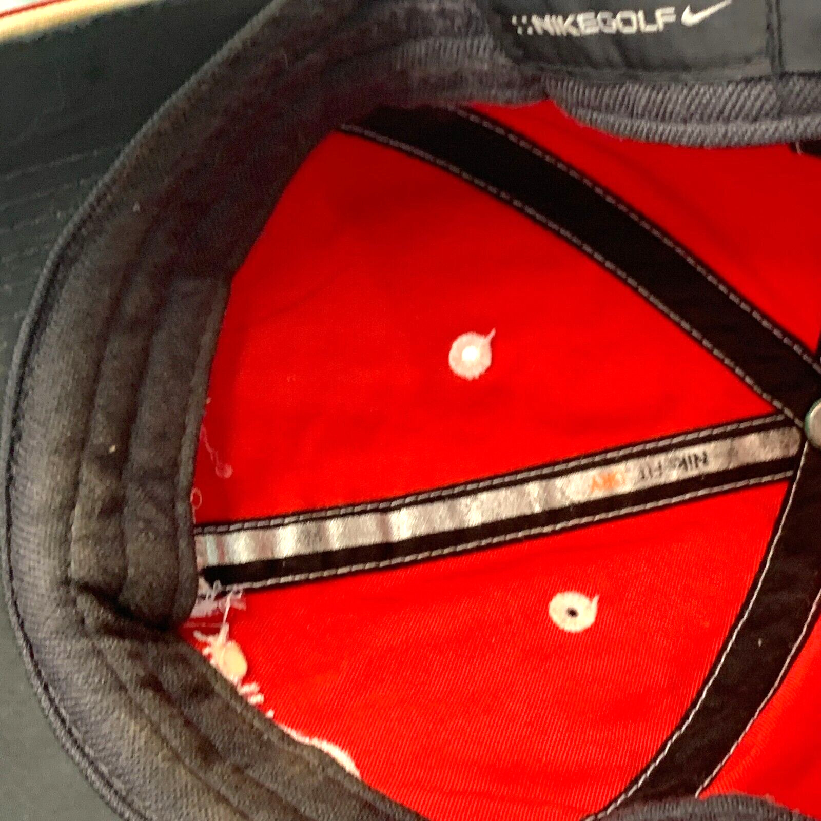 BUICK Invitational Offical Car Nike Golf Red Cotton Ball Cap Hook & Loop Closure