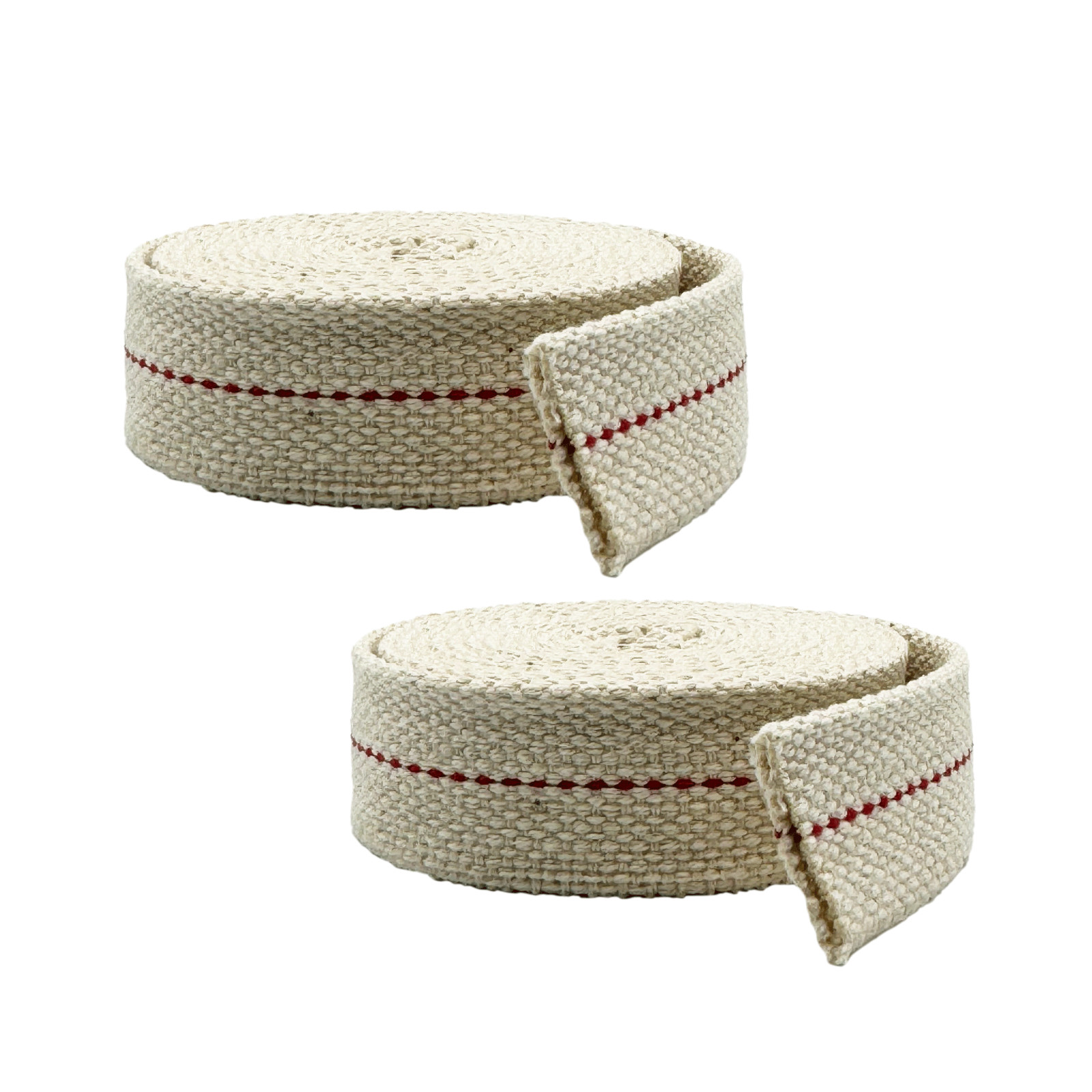 LOM - 1" Inch 6' Foot, 100% Cotton Flat Wick - 2 Pack, for Oil Lanterns