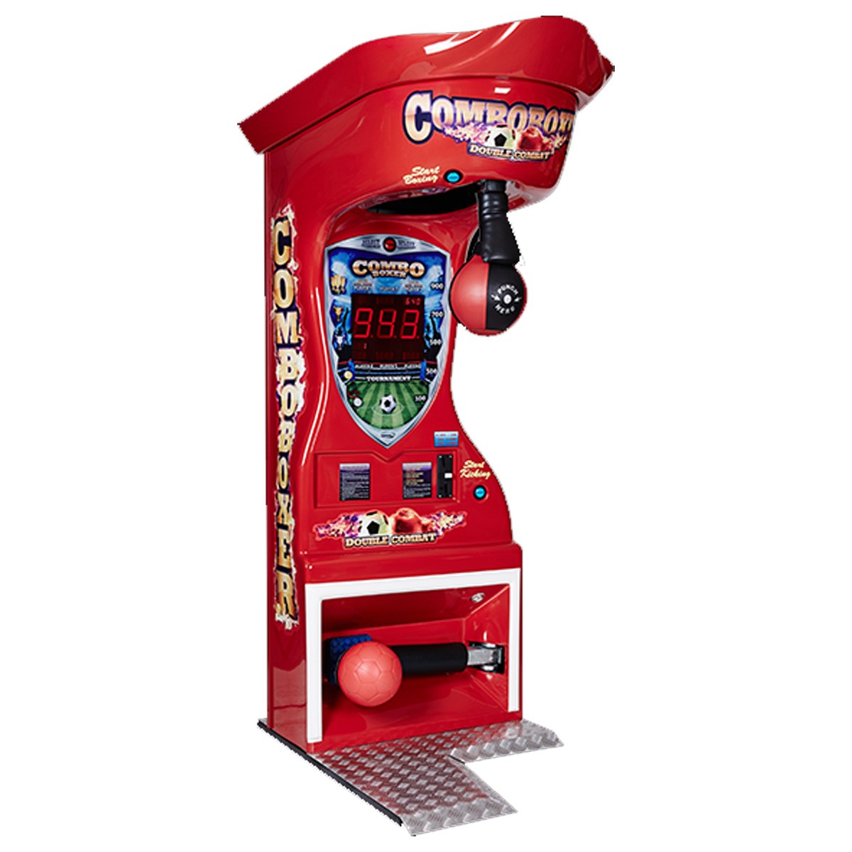 Kalkomat Boxer Boxing Machine Arcade Game - Combo Boxer - Red - Coin Only