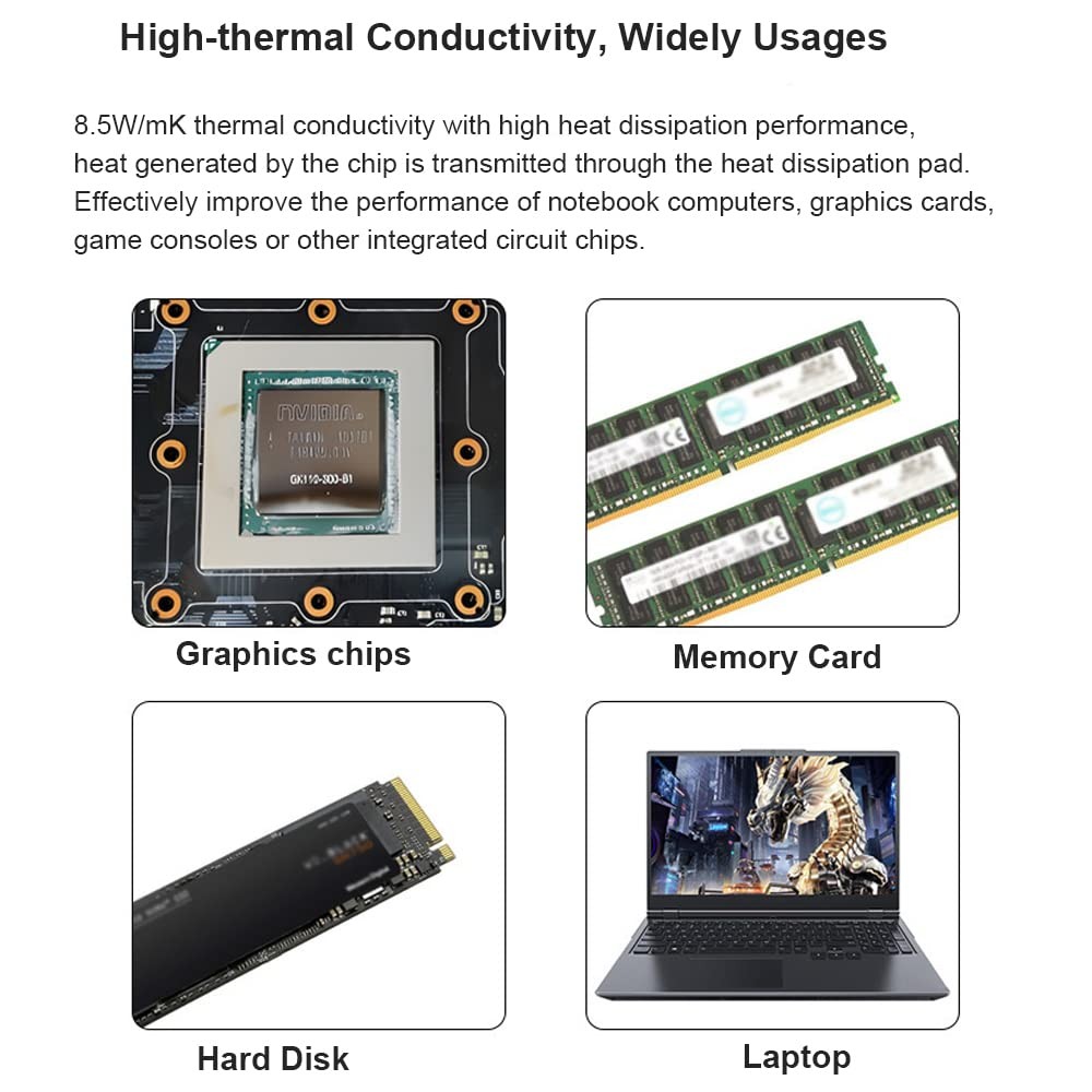 PTM7950 Phase Change GPU Thermal Pad 8.5W/mK Silicone Paste CPU SSD 40x80mm