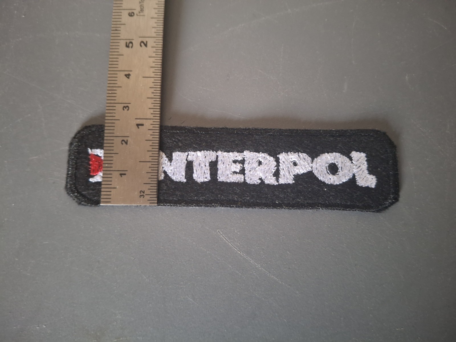 Interpol Band Patch White, Red And Black