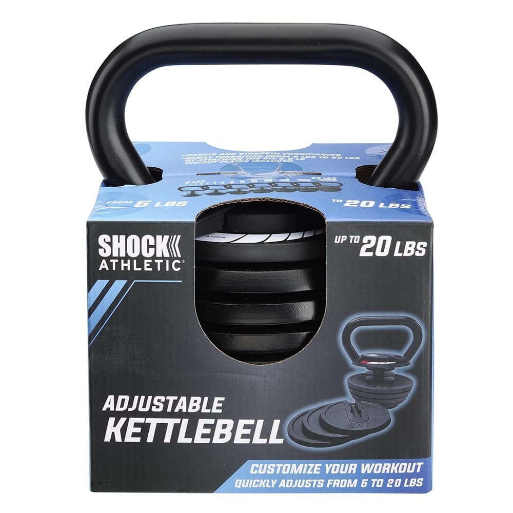 Shock Athletic 20 lb. Adjustable Kettlebell - NEW - FREE SHIPPING