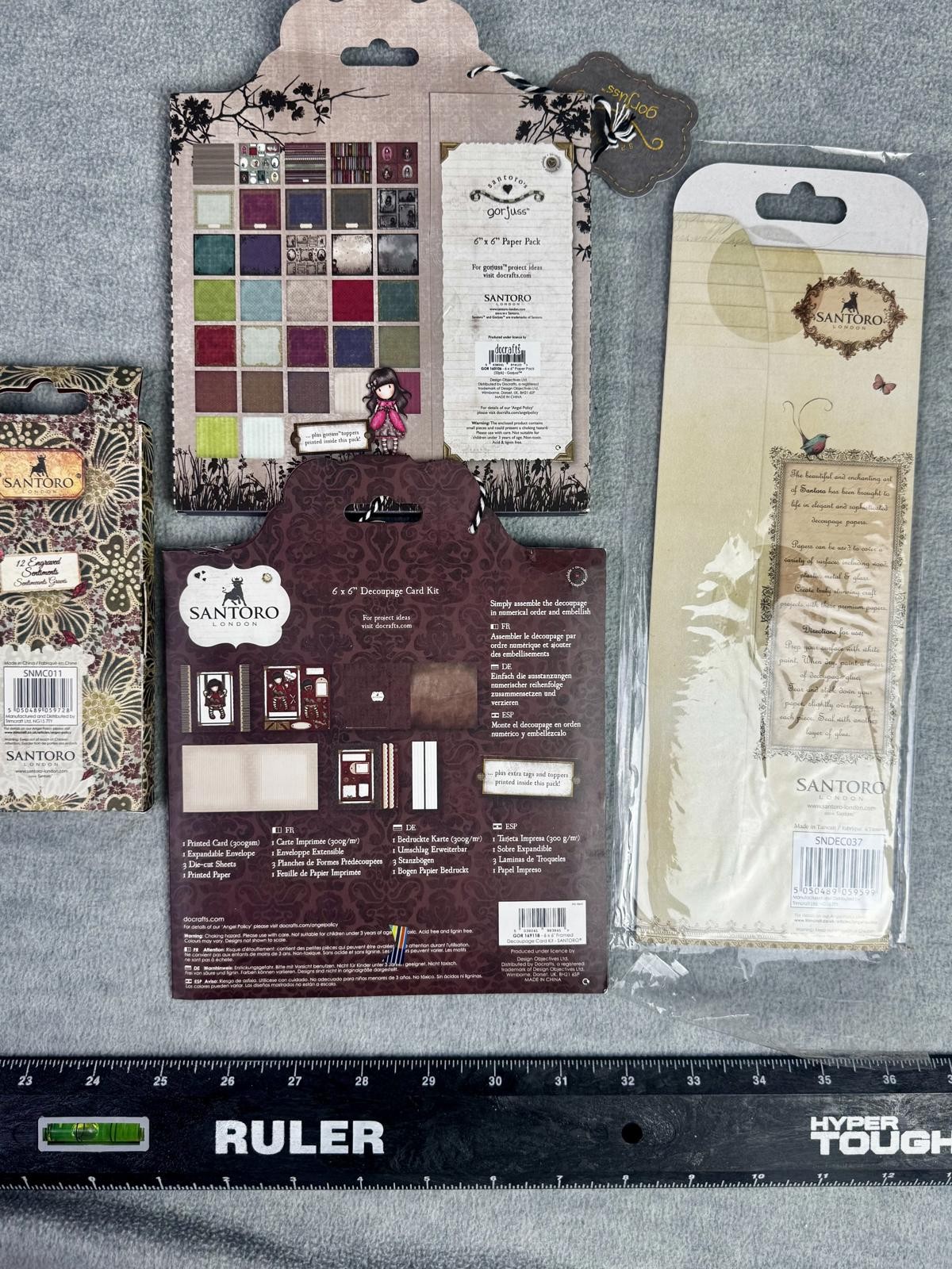 santoro gorjuss paper craft bundle decoupage card kit scrapbook ephemera set
