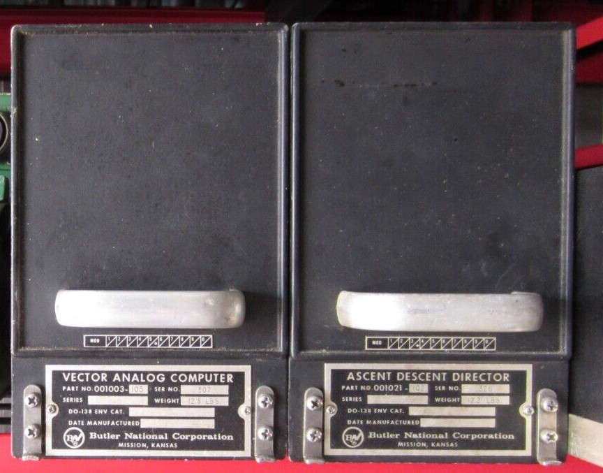 LOT  2 BUTLER NATIONAL AVIONICS VECTOR ANALOG COMPUTER, ASCENT DESCENT DIRECTOR