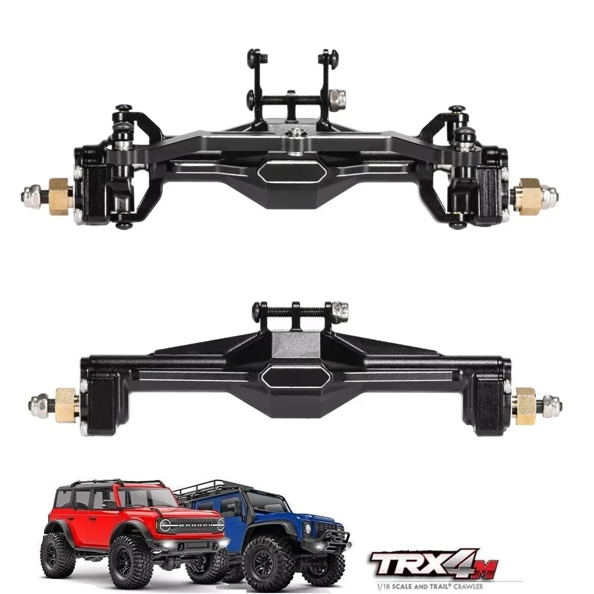 Aluminum CNC Front and Rear Portal Axle For Traxxas 1/18 Trx4M Rc Car Upgrade
