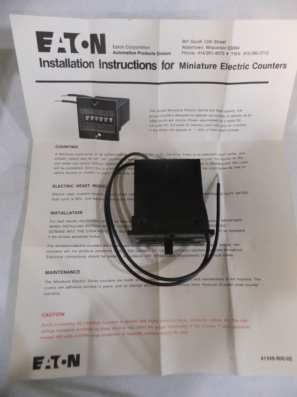 Durant counter 6Y41323402MEQU