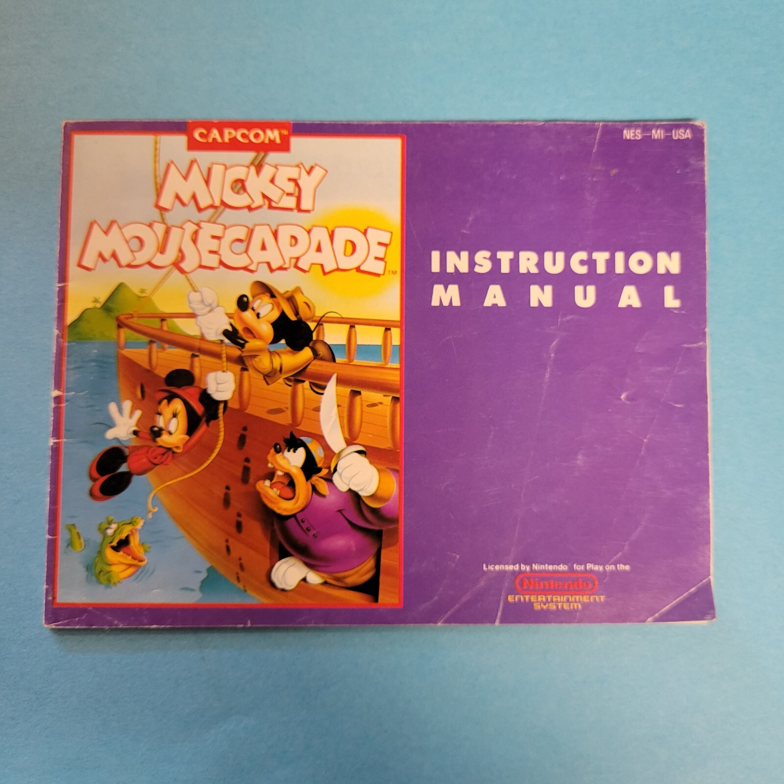 mickey mousecapade nes Manual