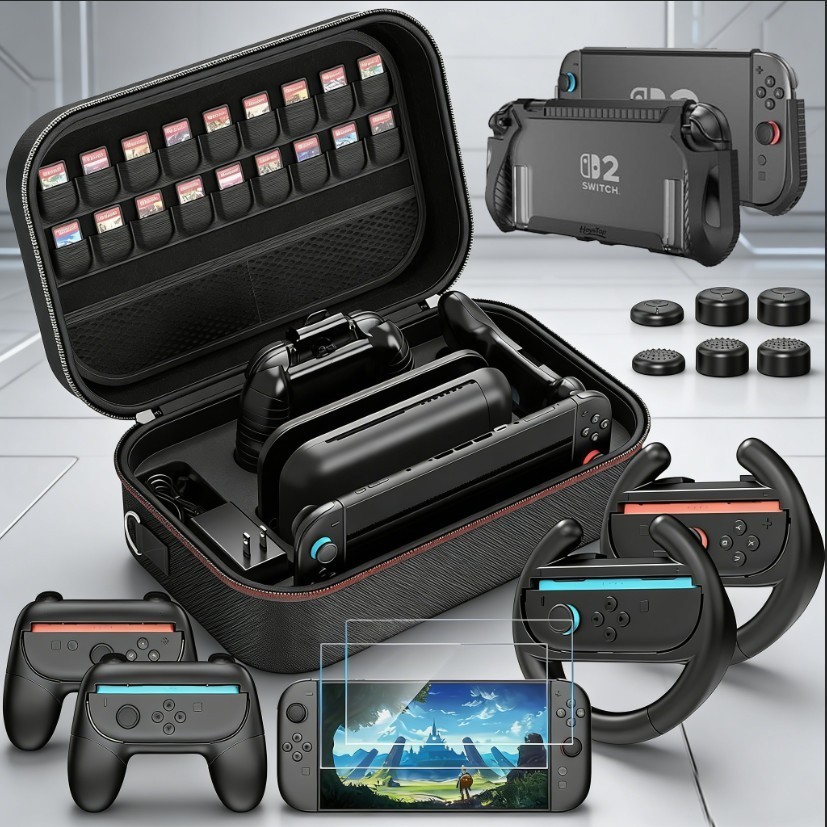 🔥Cover Bag Case Accessories Bundle w/ Switch 2 Protective for Nintendo Switch 2