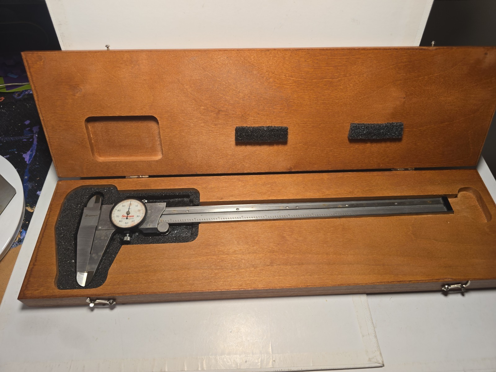 Starrett  #120Z-12  Dial Caliper  0-12"  EXCELLENT CONDITION With Case