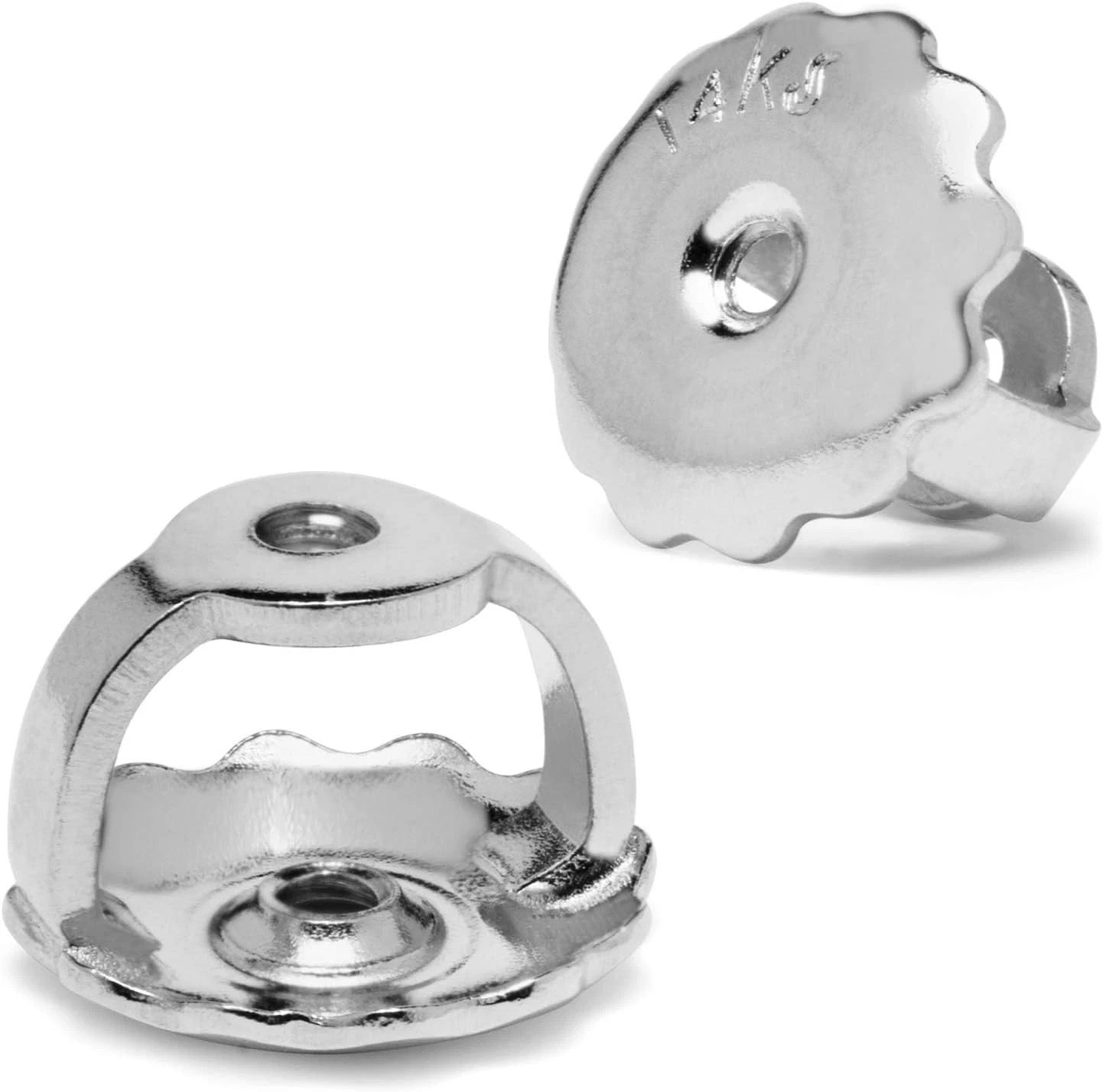High-Quality White Gold Earring Back Replacements