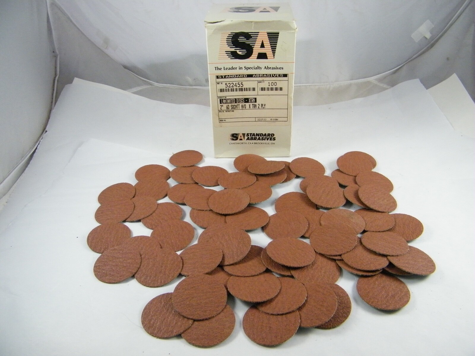 66 STANDARD ABRASIVES 2" 60 SOCATT A/O  TRA 2 PLY  PART NUMBER 522455