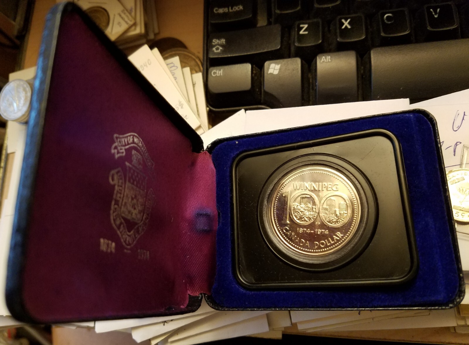 1974 Canada dollar, Centenary of Vinnipeg, proof like BU in OGP, KM-88