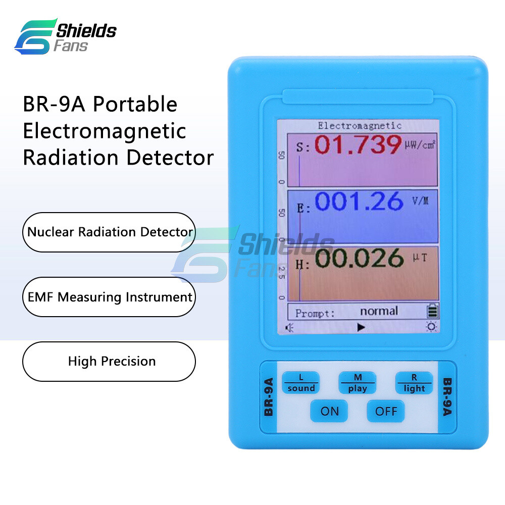 BR-9A Electromagnetic Radiation Detector Tester High Accuracy EMF Monitor Meter