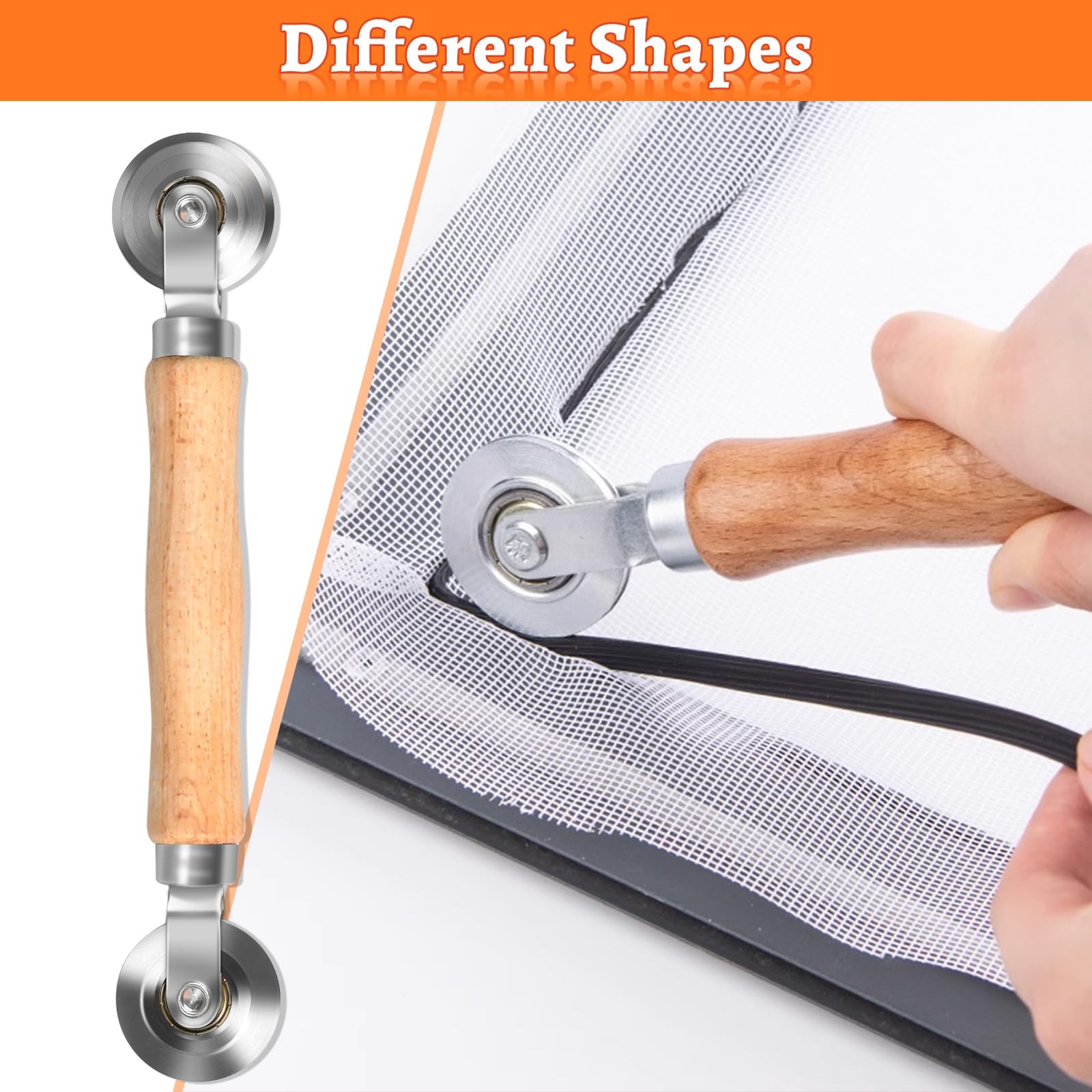 Screen Repair Tool,Screen Roller Tool,Screen Spline Tool,6 in 1 Window Screen To