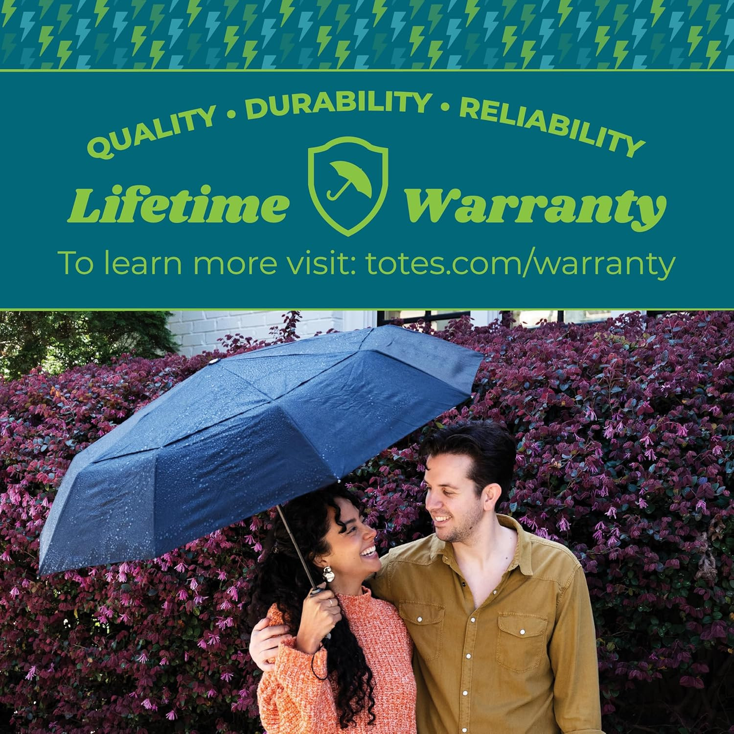 Auto Open/Close Windproof Ultimate Compact Umbrella with UV and Water Repellent