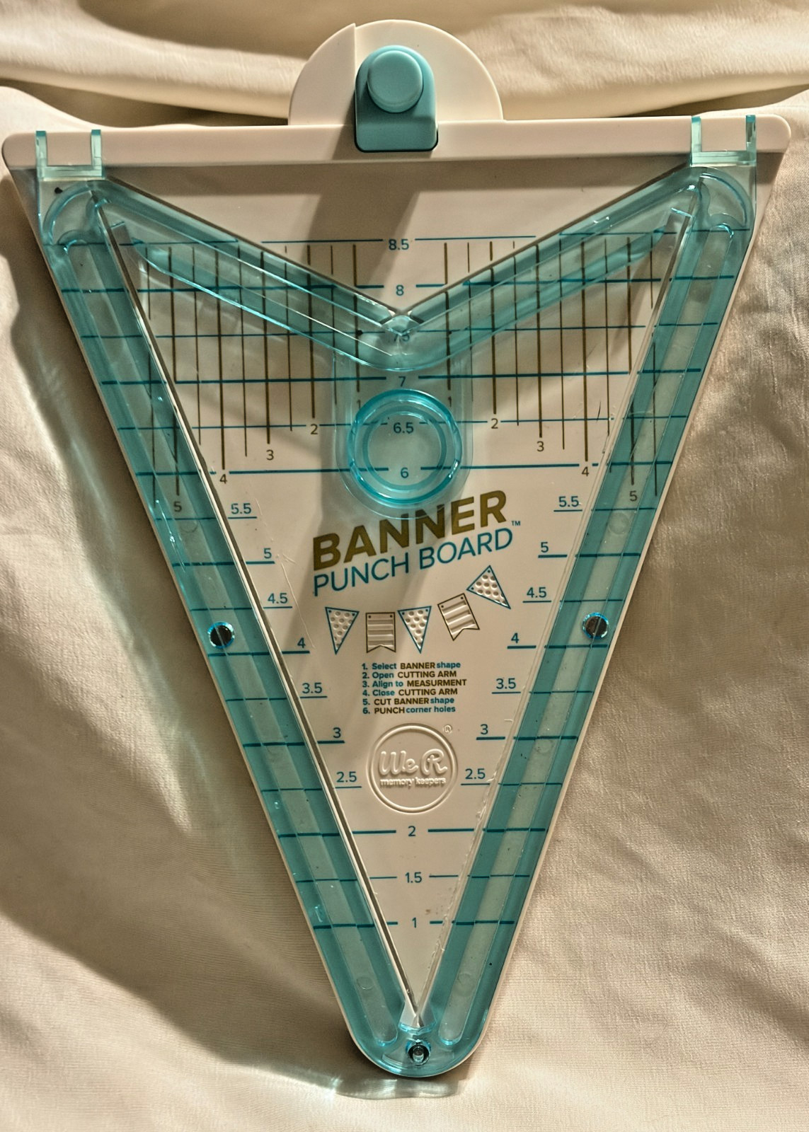 We R Memory Keepers Banner Punch Board 662565 by American Crafts EUC
