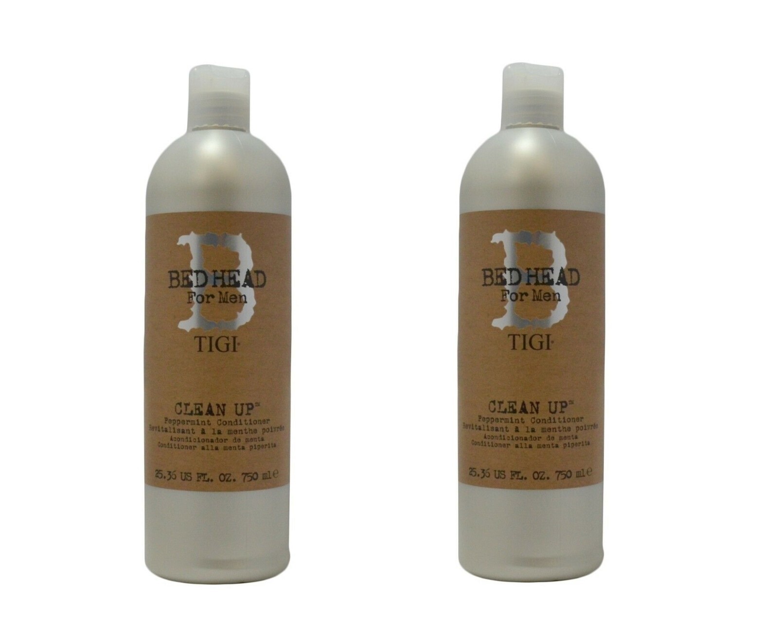 Bed Head for Men by TIGI Clean Up Peppermint Conditioner 25.36oz (Pack of 2)