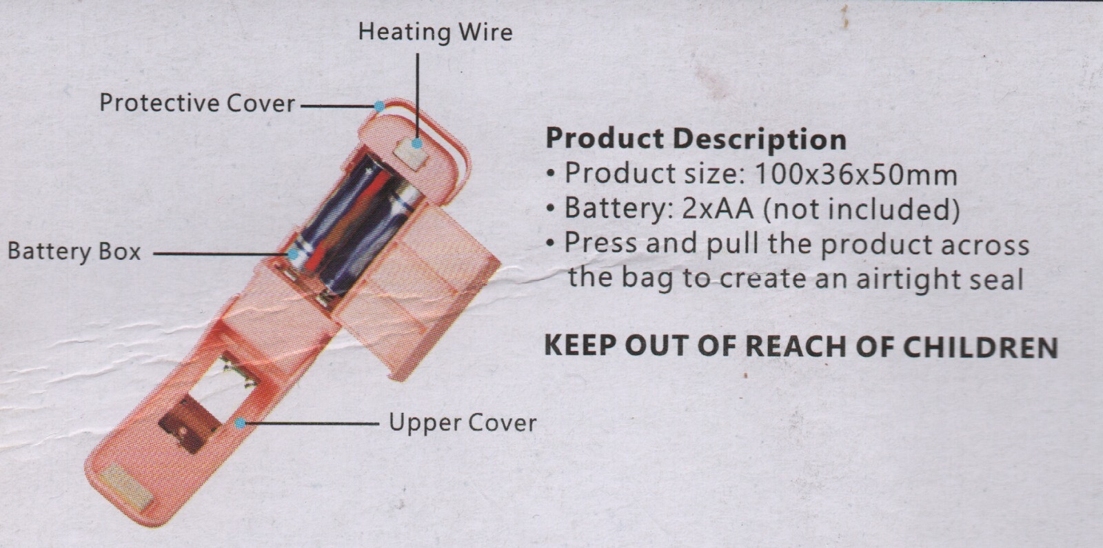 PLASTIC SEALER AUTOMATIC MINI PORTABLE BATTERY POWER