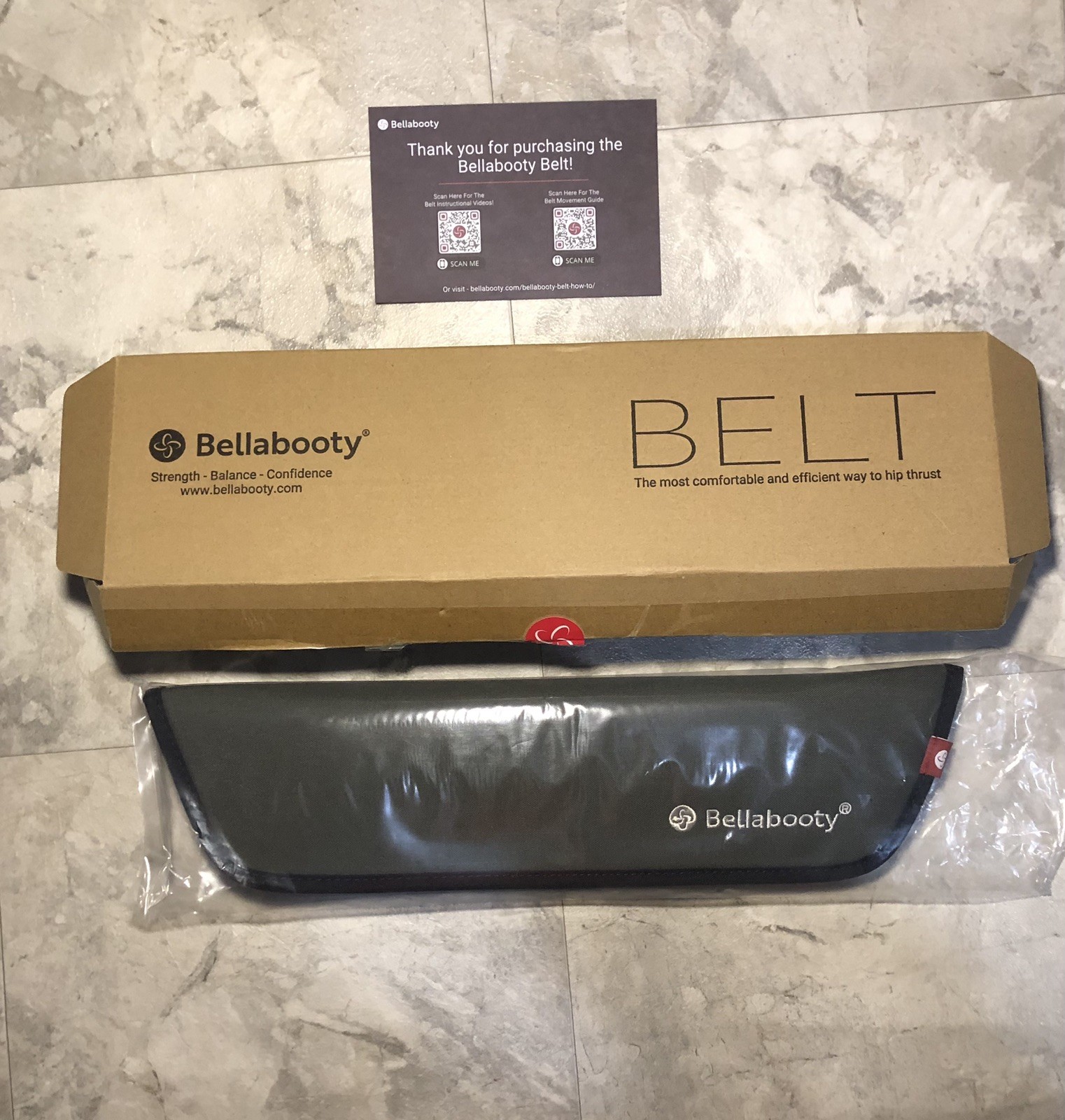 Bellabooty Original Premium Hip Thrust Resistance Belt Adjustable Exercise Glute
