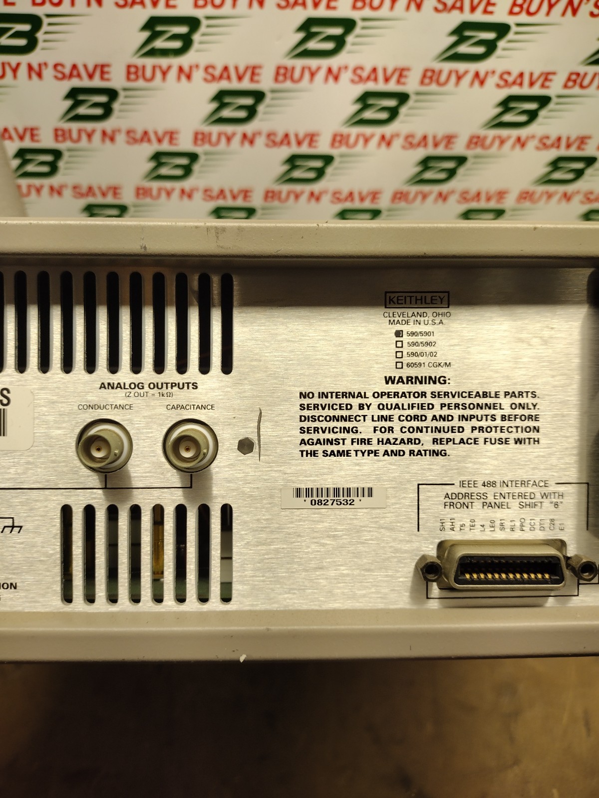 Keithley 590 CV Analyzer - Powers On - Read Description - w/PwrCrd - FOR PARTS