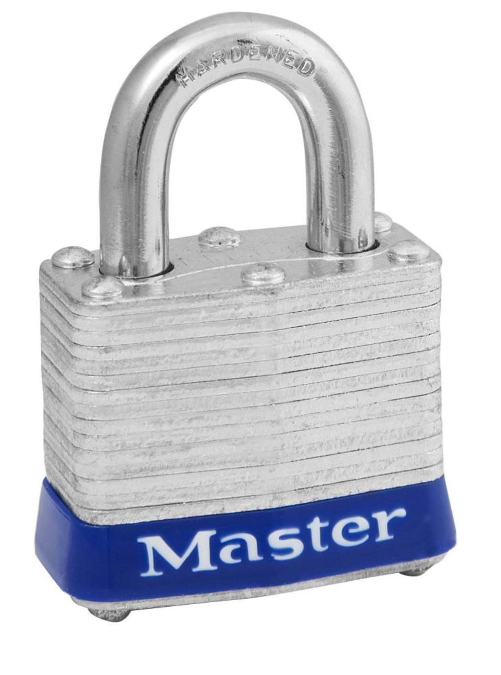 Master Lock"Keyed Padlock, 1-9/16""W", silver (3UP)