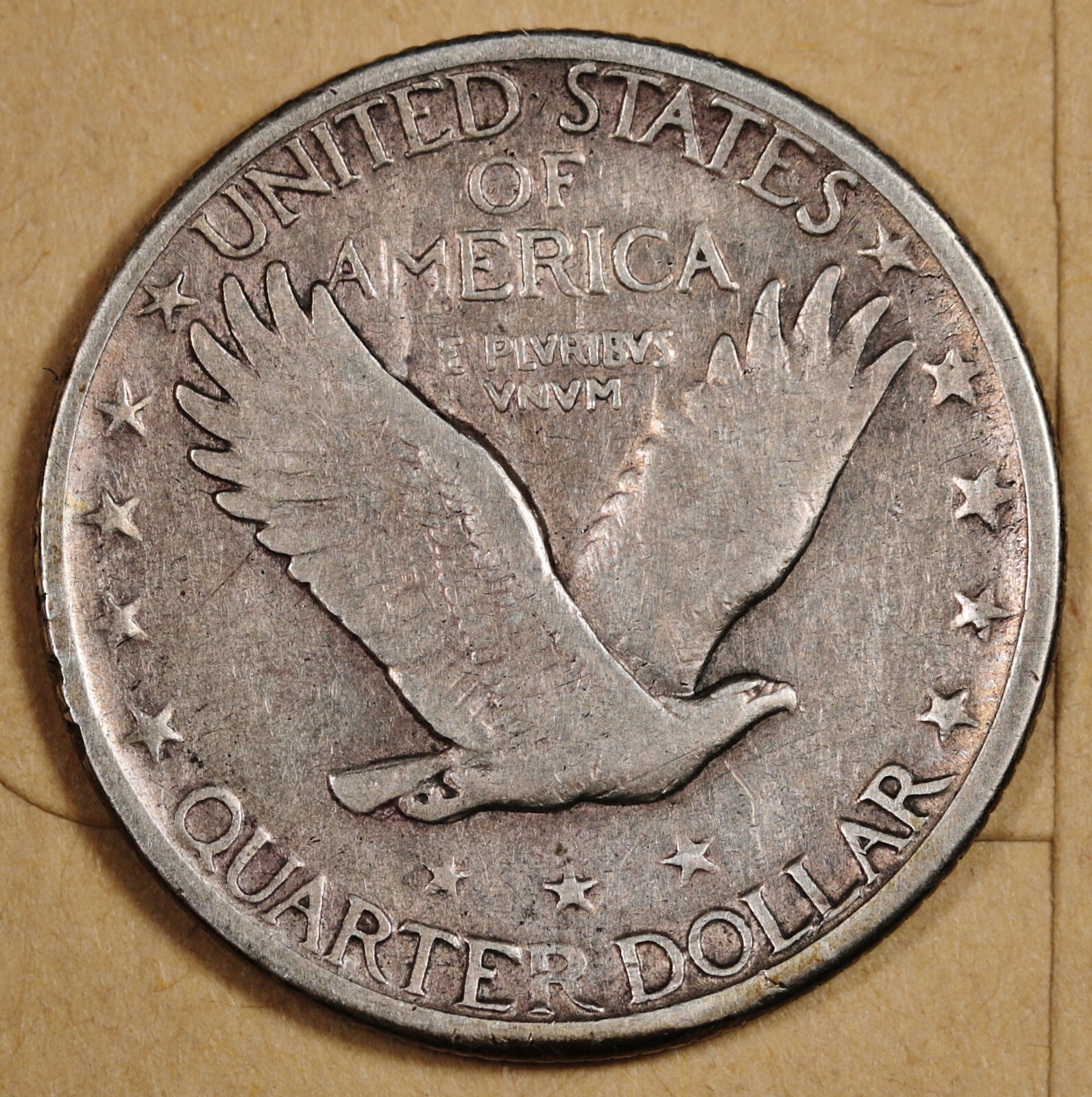 1926-s Standing Liberty Quarter. Clashed "E". VF. 195234