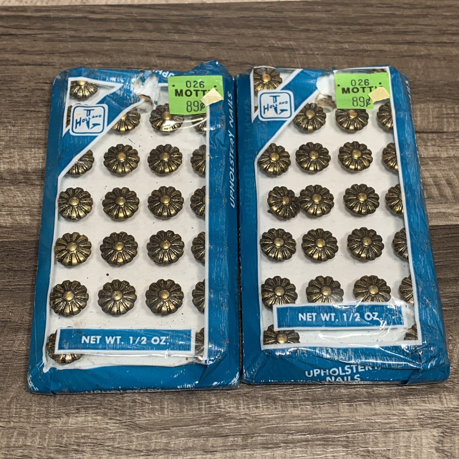 Vintage Holland Daisy Upholstery Nail Tack Stud Pin 48PCS for Furniture Decor