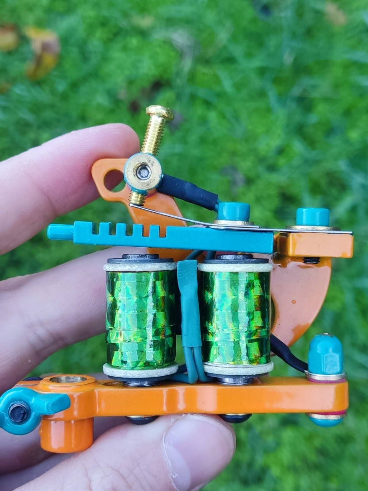 Reliable Handmade Double Coils Tattoo Machine Orange Fast Liner